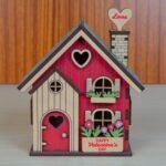 Handcrafted Wooden Valentine Day House